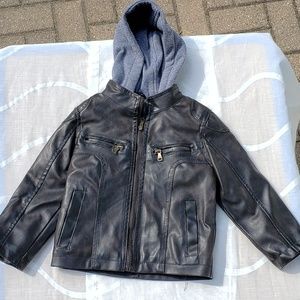 "LEATHER" 3T JACKET